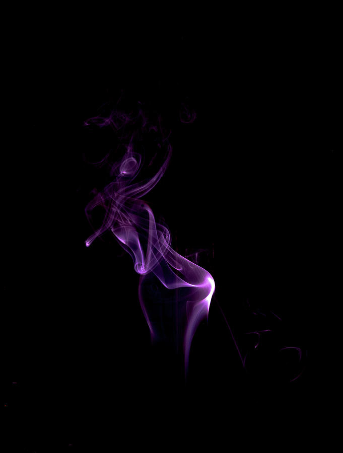 Purple Smoke Photograph by Mary Courtney
