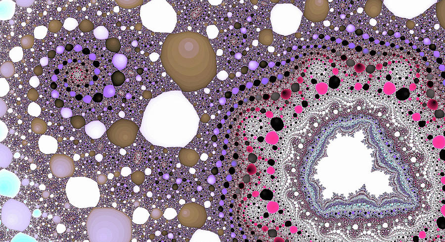 Purple Spiral Lake Fine Art Digital Art by Don Northup