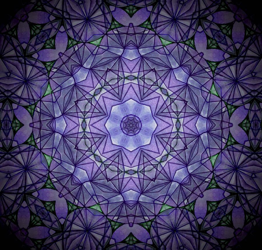 Purple Star Mandala - Star Mandala
