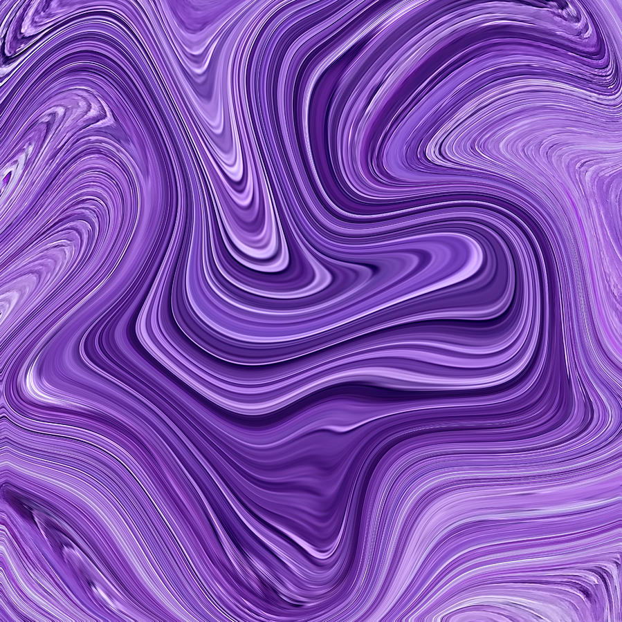 Purple Wave Digital Art by Marilyn Borne