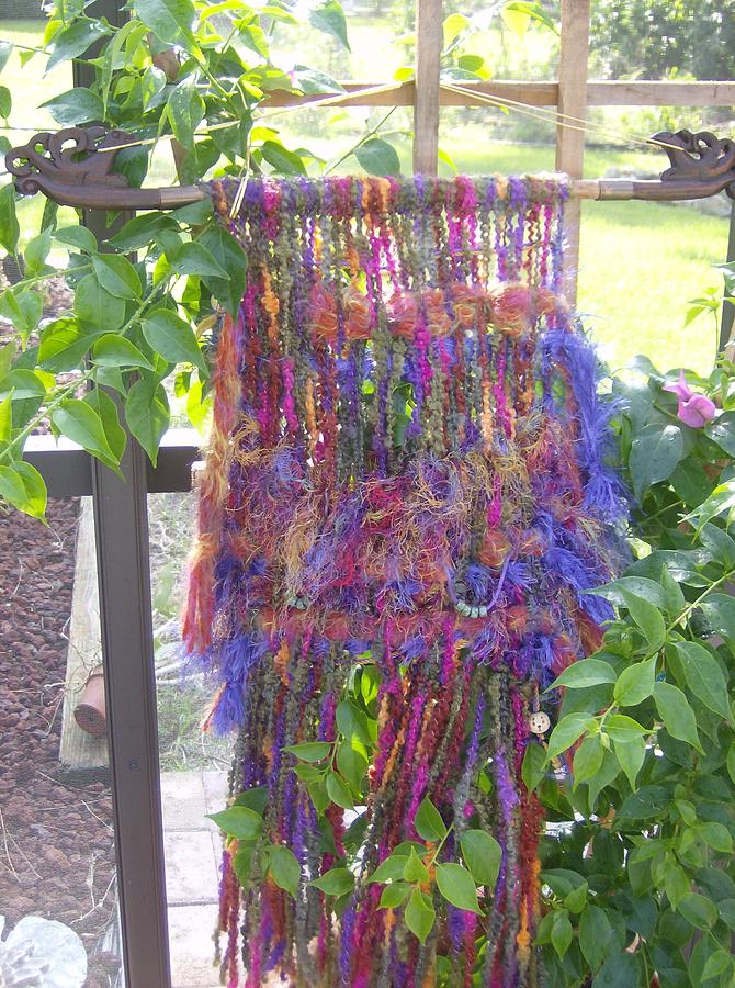 Purple Weaving Tapestry - Textile by Kay Shaffer