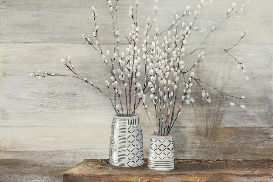 pussy willow in vase