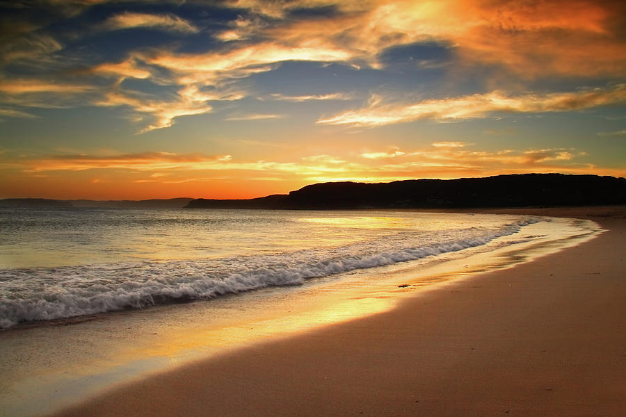 Putty Beach Sunset Photograph by Yury Prokopenko