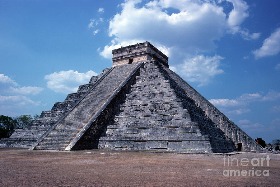 Pyramid At Chichen Itza Photograph