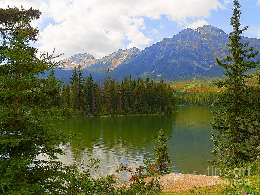 Pyramid Lake Jasper National Park Canada Photograph By Art Sandi   Pyramid Lake Jasper National Park Canada Art Sandi 