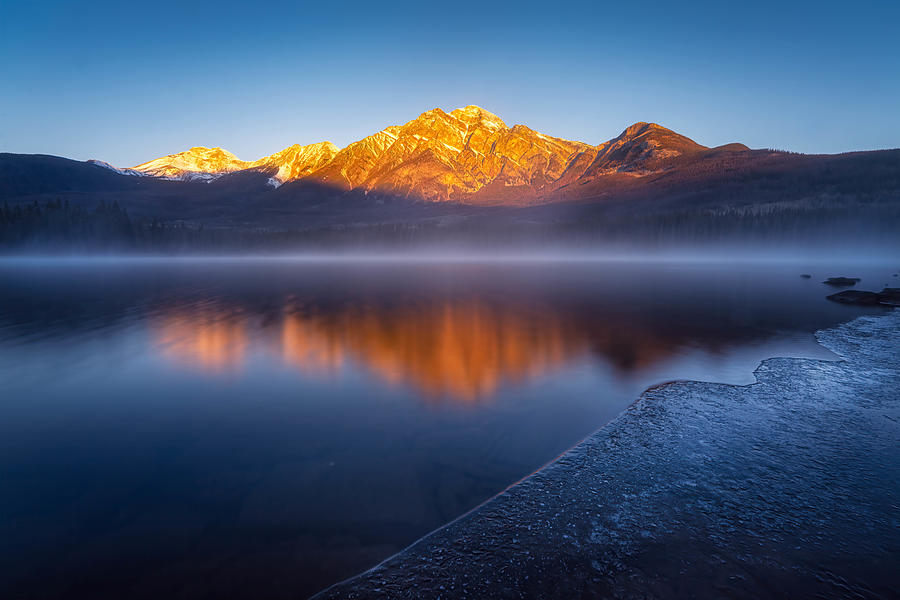 Mountain Photograph - Pyramid Lake by Yongnan Li ?????