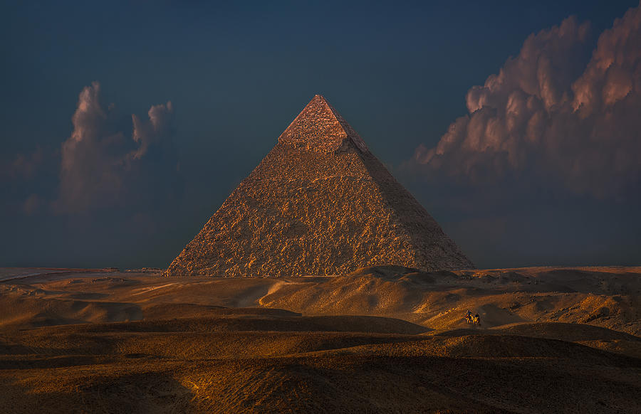 Desert Photograph - Pyramid Of Khafre by John-mei Zhong
