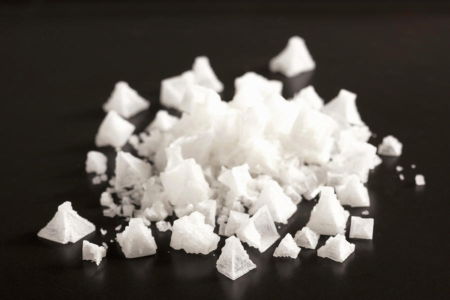 Pyramid Salt Crystals From India Photograph by Teubner Foodfoto