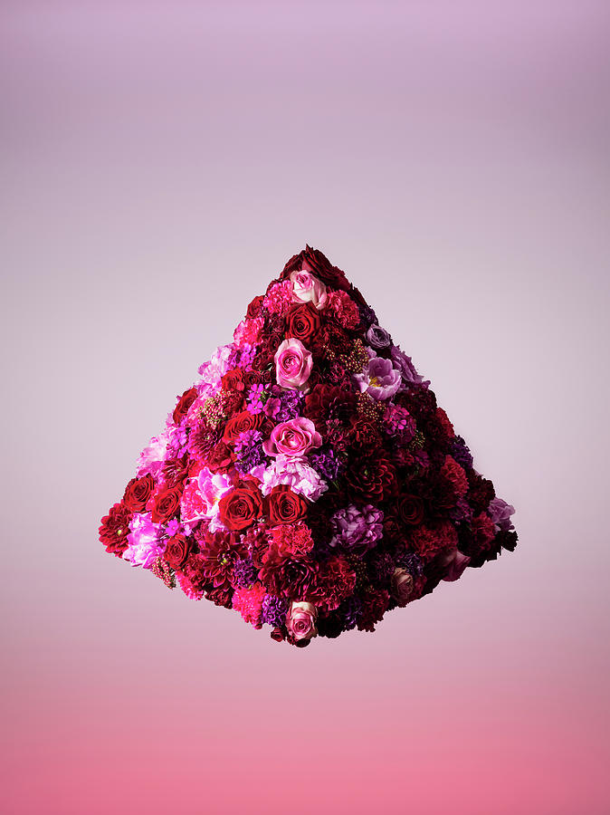 Pyramid Shaped Floral Arrangement Photograph by Jonathan Knowles