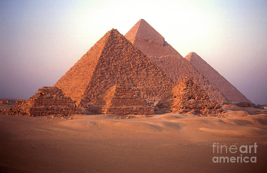 Pyramids Of Giza Photograph by Stevenallan