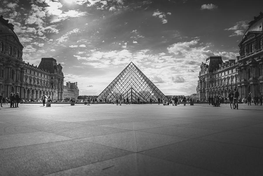 Paris Photograph - Pyramids Of Louvre by Behdad Pournader
