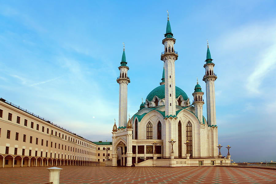 Qolsharif Mosque In Kazan At Sunset Photograph by Mordolff