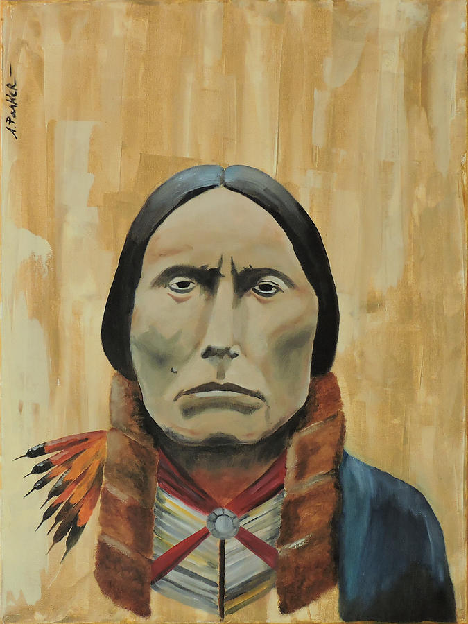 Quanah Parker - Comanche Chief Painting by Anthony Parker - Fine Art ...