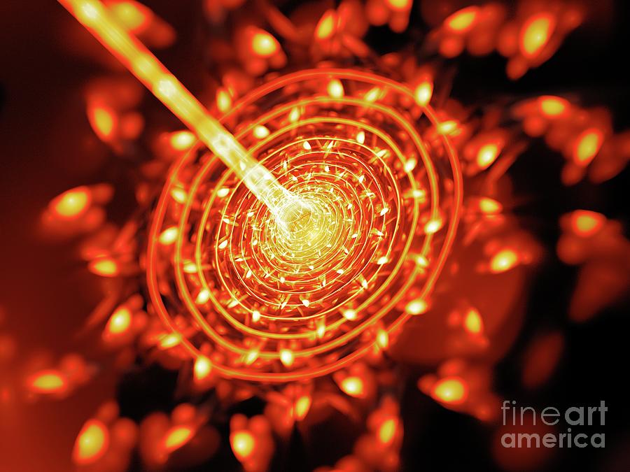 Quantum Weapon Beam Photograph by Sakkmesterke/science Photo Library