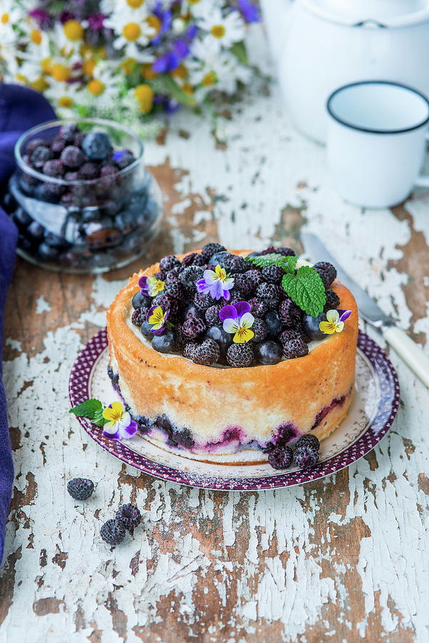 Quark Cake With Berry Filling Photograph by Irina Meliukh
