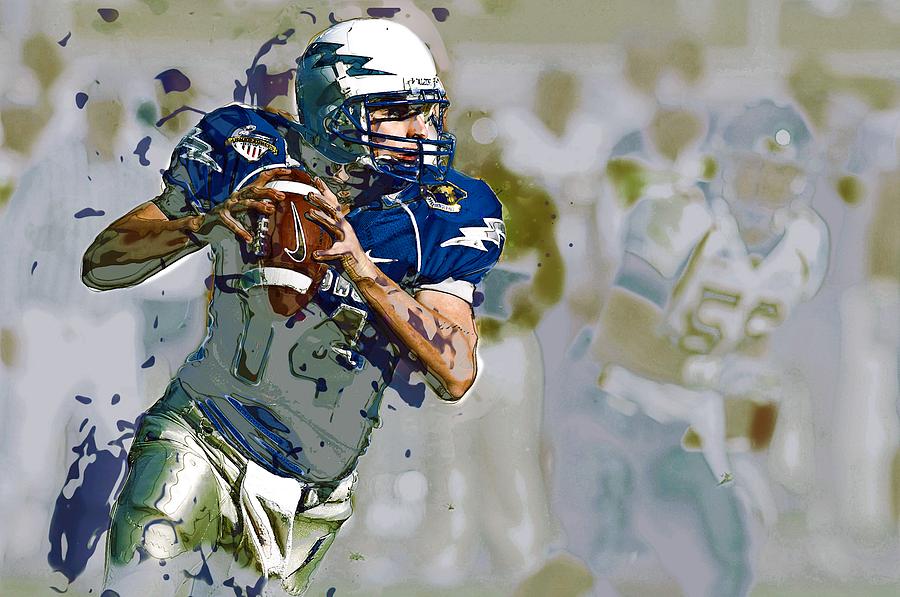 Quarterback, American Football Painting by ArtMarketJapan