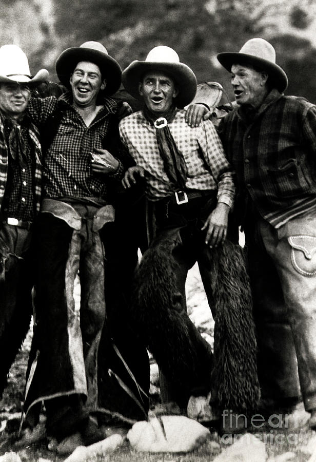 Quartet Of Singing Cowboys Photograph by Bettmann