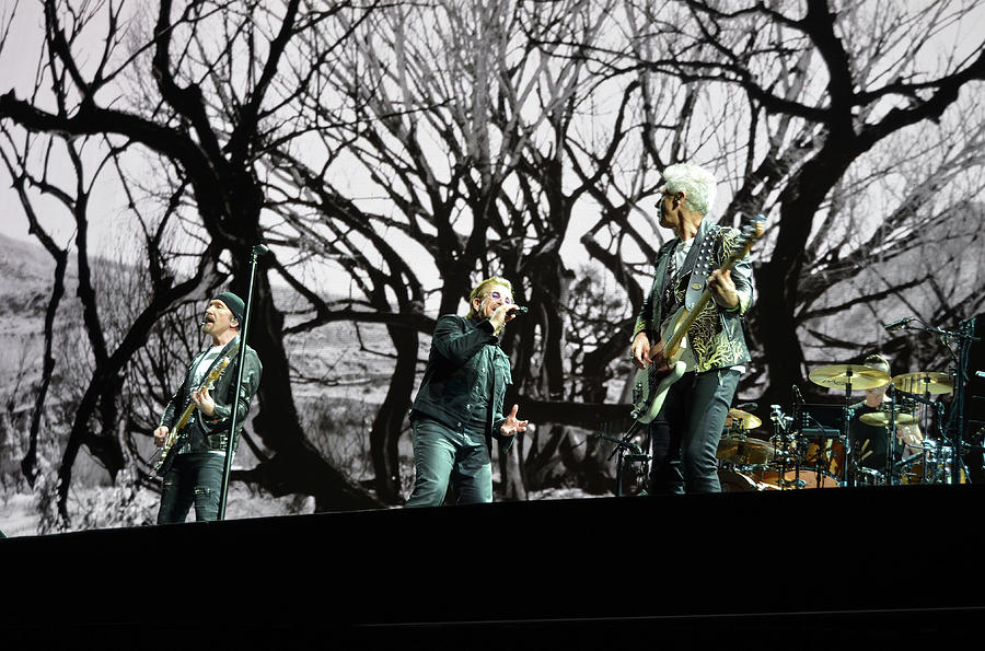 Quartet Performing During U2 Joshua Tree Tour 2017 New Orleans Superdome Photograph by Shawn OBrien