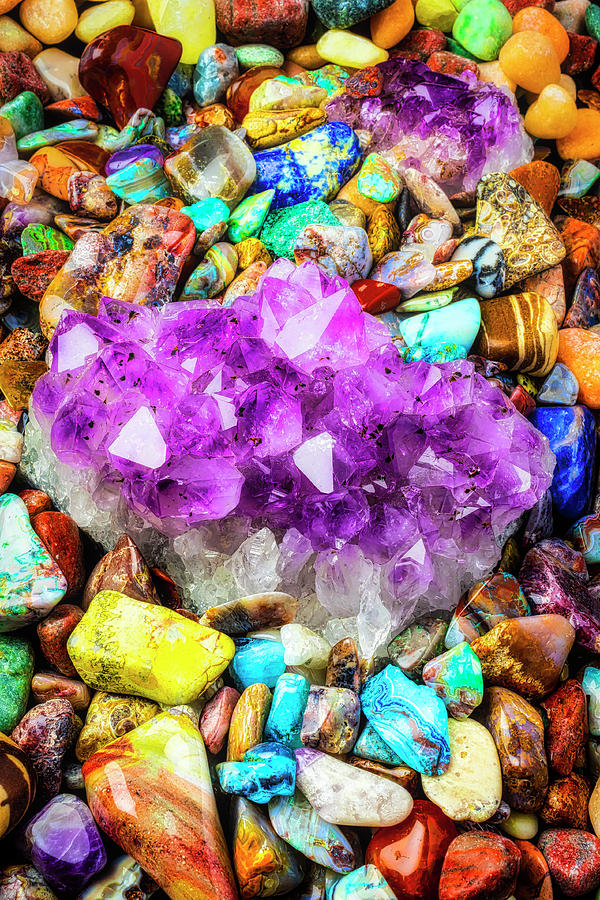 Quartz And Beautiful Stones Photograph by Garry Gay