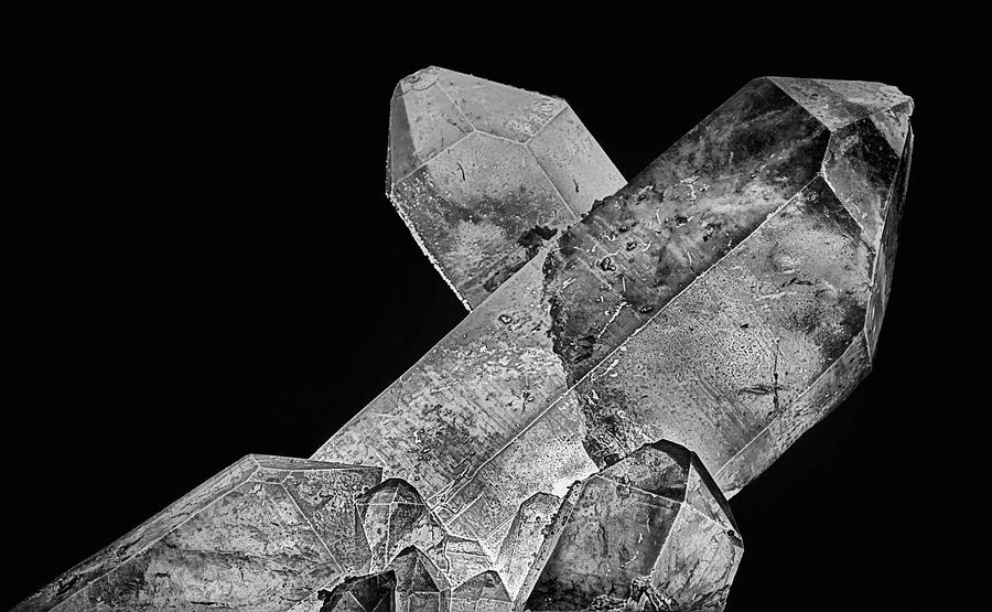 Quartz Black and White Photograph by JC Findley