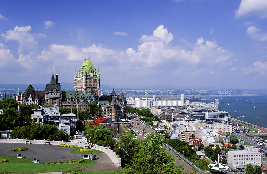 Quebec City Chateau Frontenac Hotel Photograph by Laughingmango