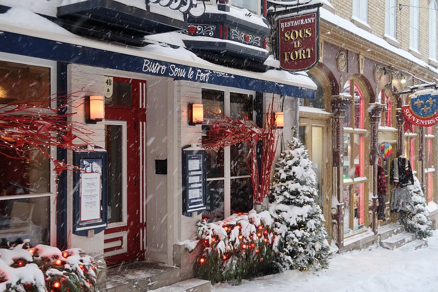 Quebec City in the Snow Photograph by Patricia Caron