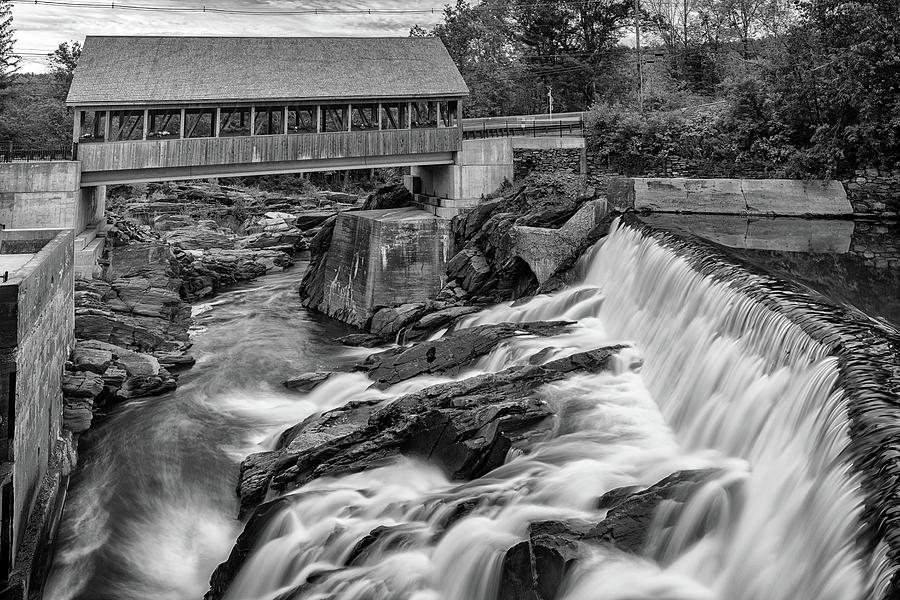 Black And White Photograph - Quechee Old Mill District by Rick Berk
