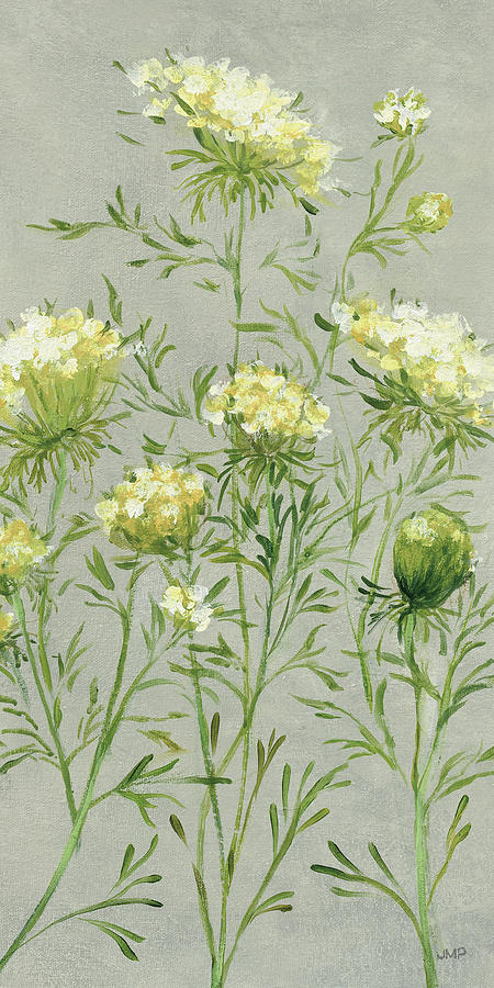 Flower Painting - Queen Annes Lace IIi Yellow by Julia Purinton