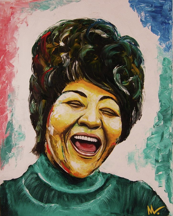 Queen Aretha Franklin Painting By Marvin Marin