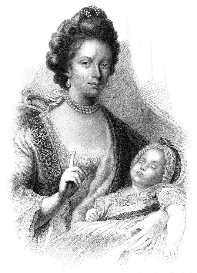 Queen Charlotte 1744-1818 Drawing by Print Collector