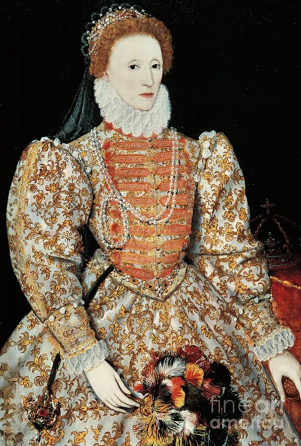 Queen Elizabeth I, Circa 1575 Painting by Netherlandish School