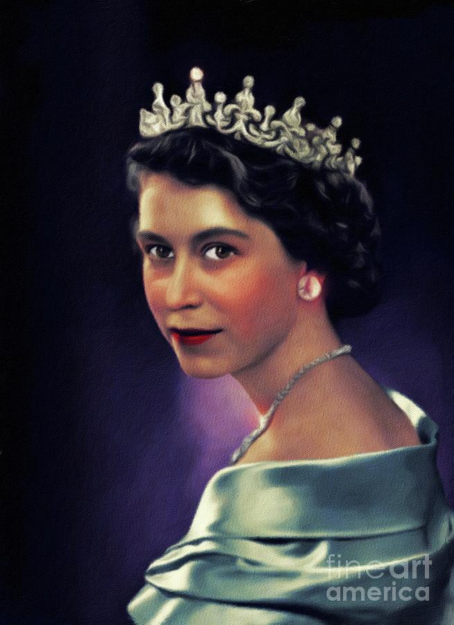 Queen Elizabeth II Painting by Esoterica Art Agency