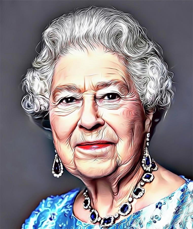 Queen Elizabeth Digital Art by Russ Carts - Fine Art America