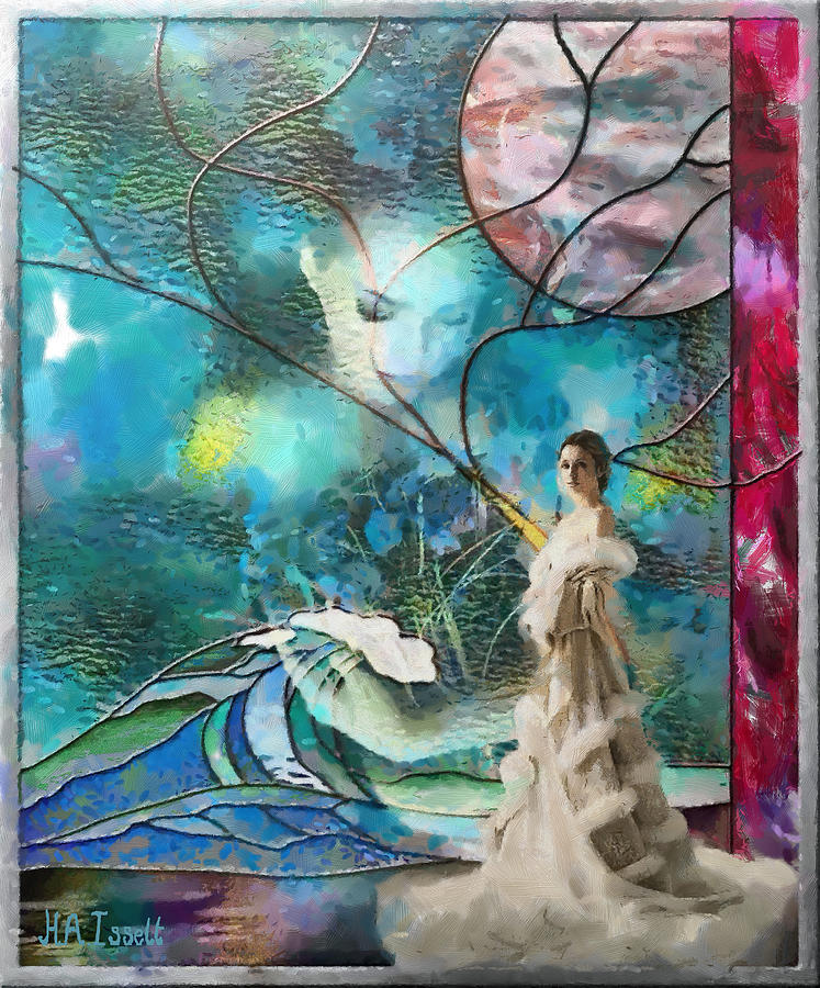 Queen in glass castle Digital Art by Humphrey Isselt