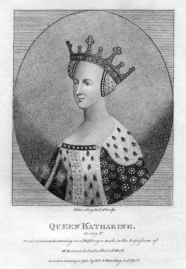 Queen Katharine, Catherine Of Valois Drawing by Print Collector