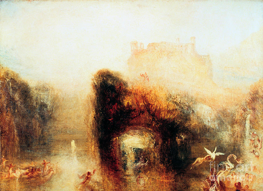 Queen Mabs Cave, 1846. Artist Jmw Turner Drawing by Print Collector