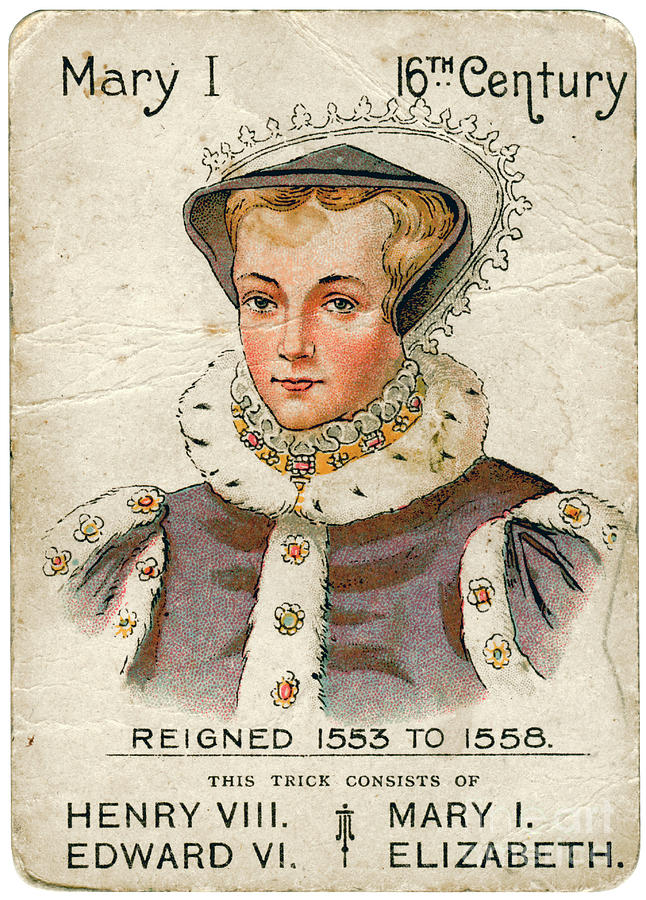 Queen Mary I 1516-1558, 1901-1910 Drawing by Print Collector