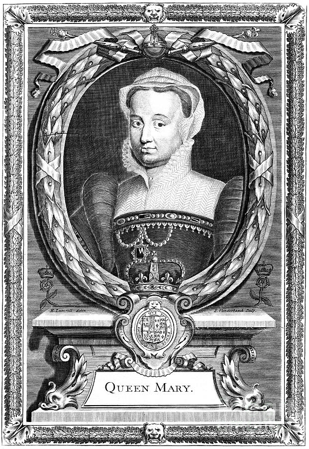 Queen Mary I Of England, 19th Century Drawing by Print Collector