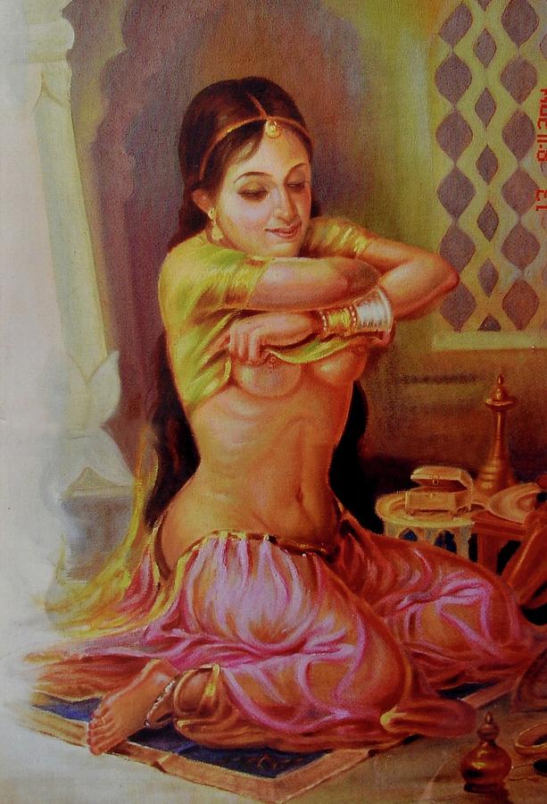 Queen Nude Art Painting by Vishal Gurjar - Fine Art America