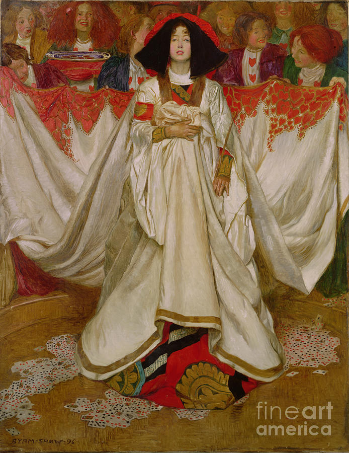 Arts Painting - Queen Of Hearts, 1896 by John Byam Liston Shaw
