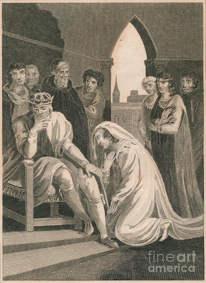Queen Of Richard II, Interceeding Drawing by Print Collector