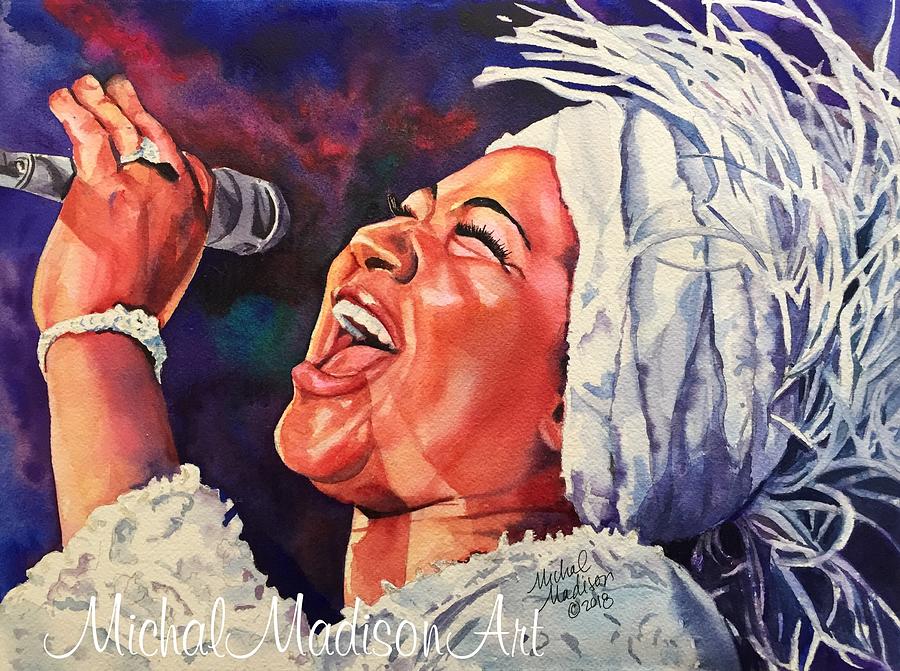 Aretha Franklin Painting - Queen of Soul by Michal Madison
