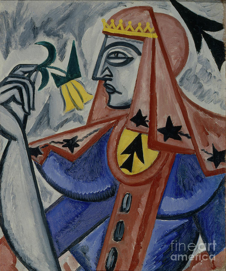 Queen Of Spades, 1913-1914. Artist Drawing by Heritage Images