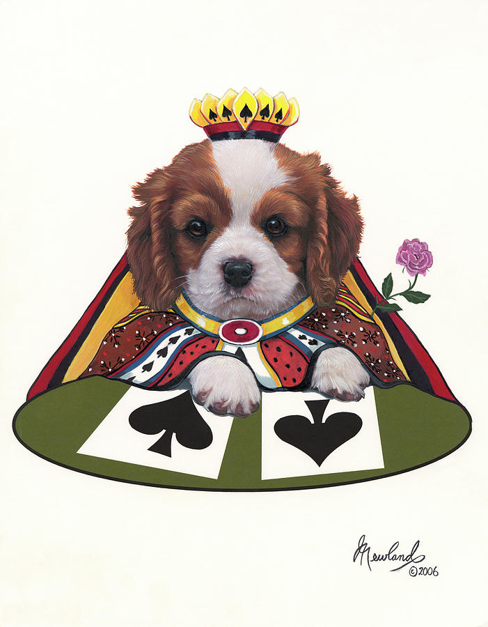 Animal Painting - Queen Of Spades by Jenny Newland