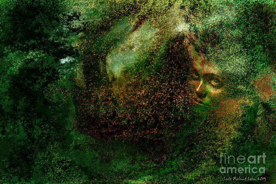 Queen Of The Forest 2 Digital Art by Lutz Roland Lehn