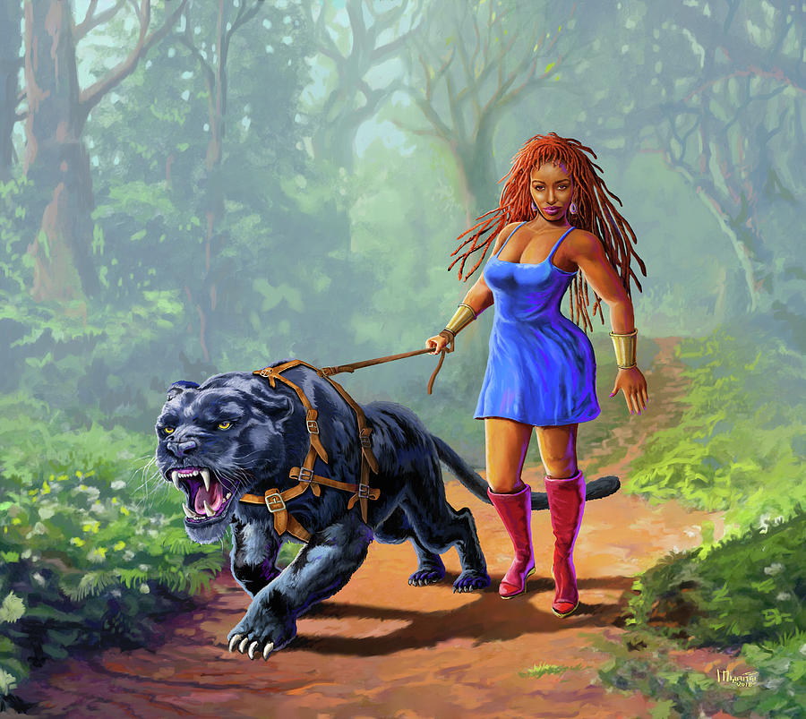 Queen of the Jungle Painting by Anthony Mwangi