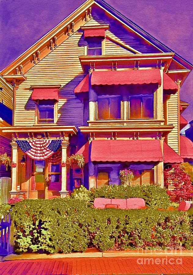 Queen Vic Guest House Provincetown Digital Art by Lauries Intuitive