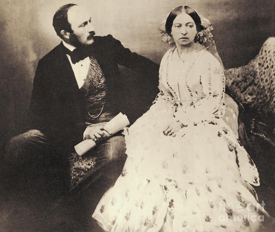 People Photograph - Queen Victoria And Prince Albert by Bettmann.