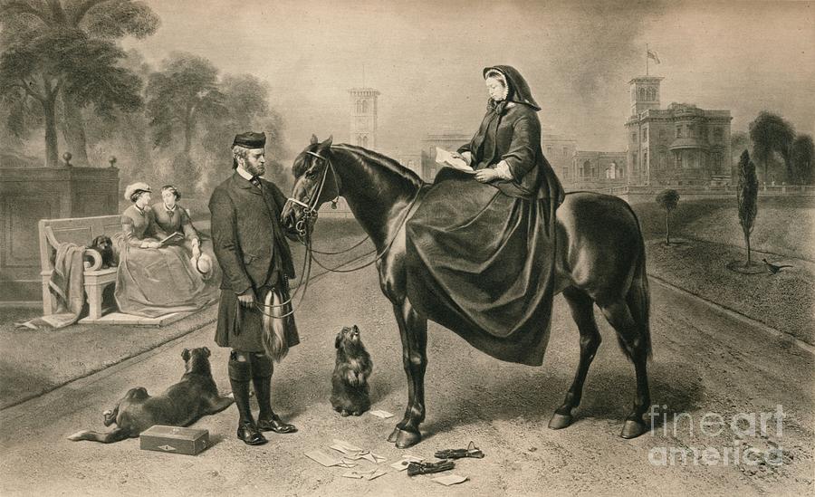 Queen Victoria At Osborne House Drawing by Print Collector