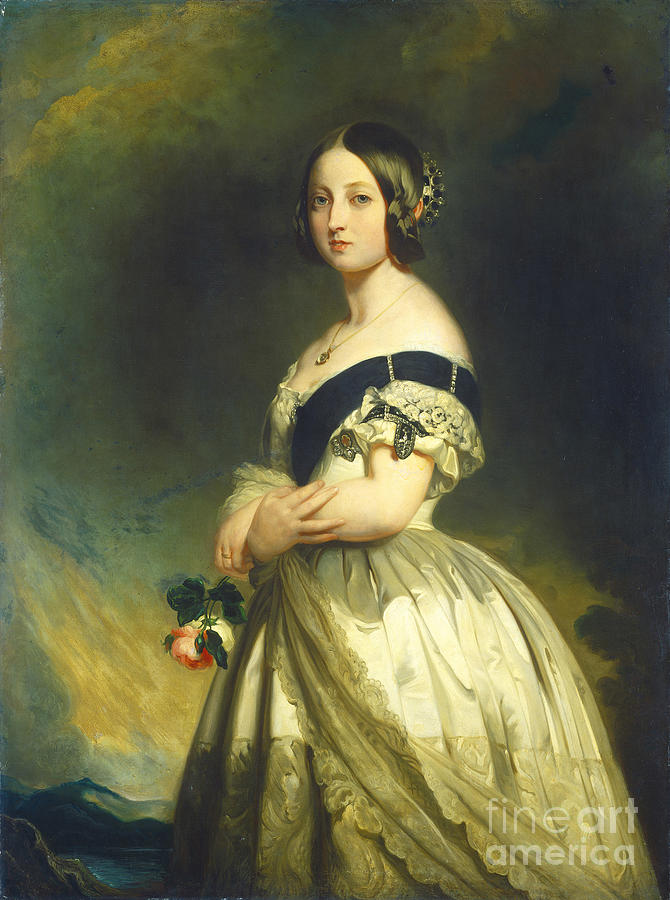 Queen Victoria, C.1843 Painting by Franz Xaver Winterhalter - Fine Art ...